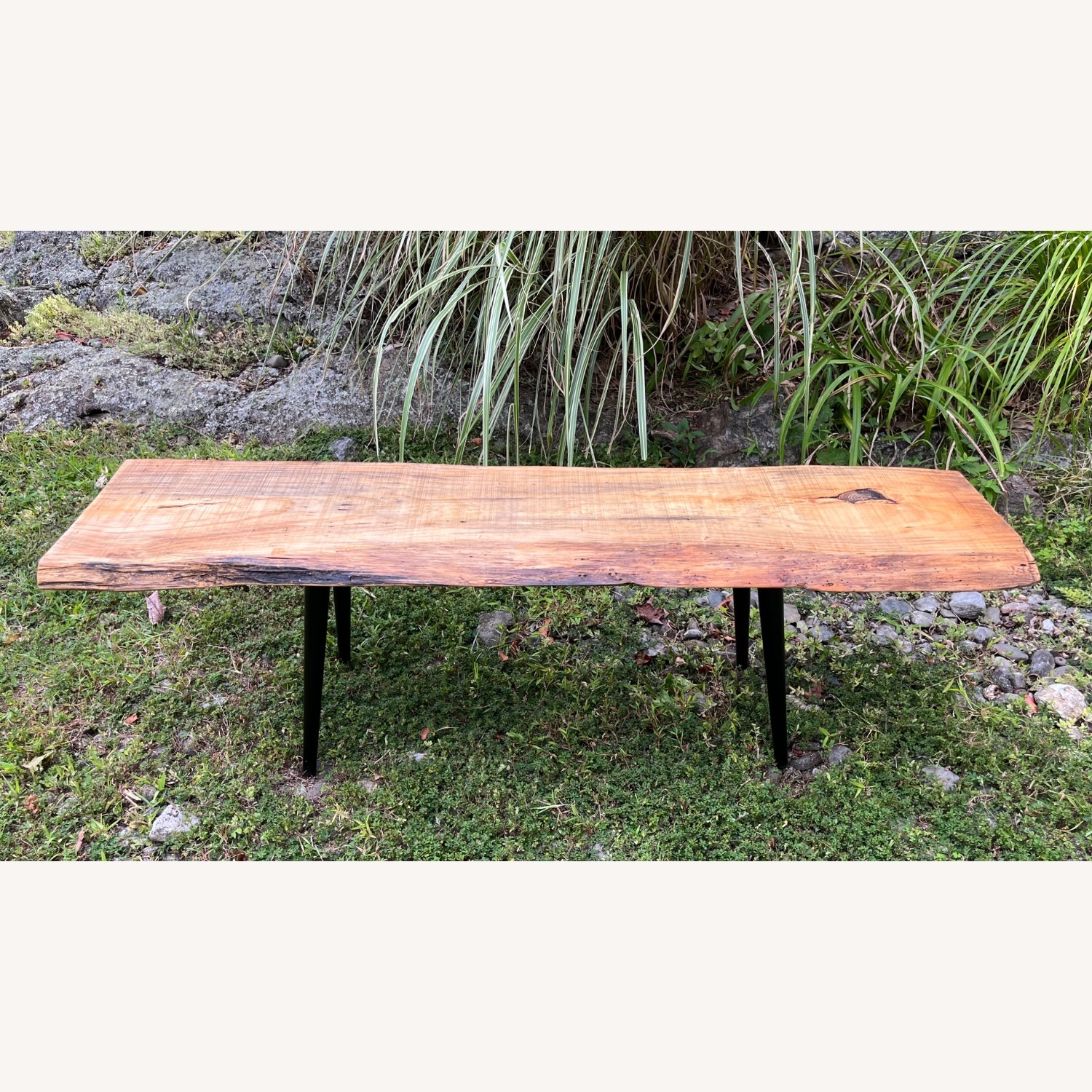 Mid Century Style Live Edge Coffee Table  - image-7