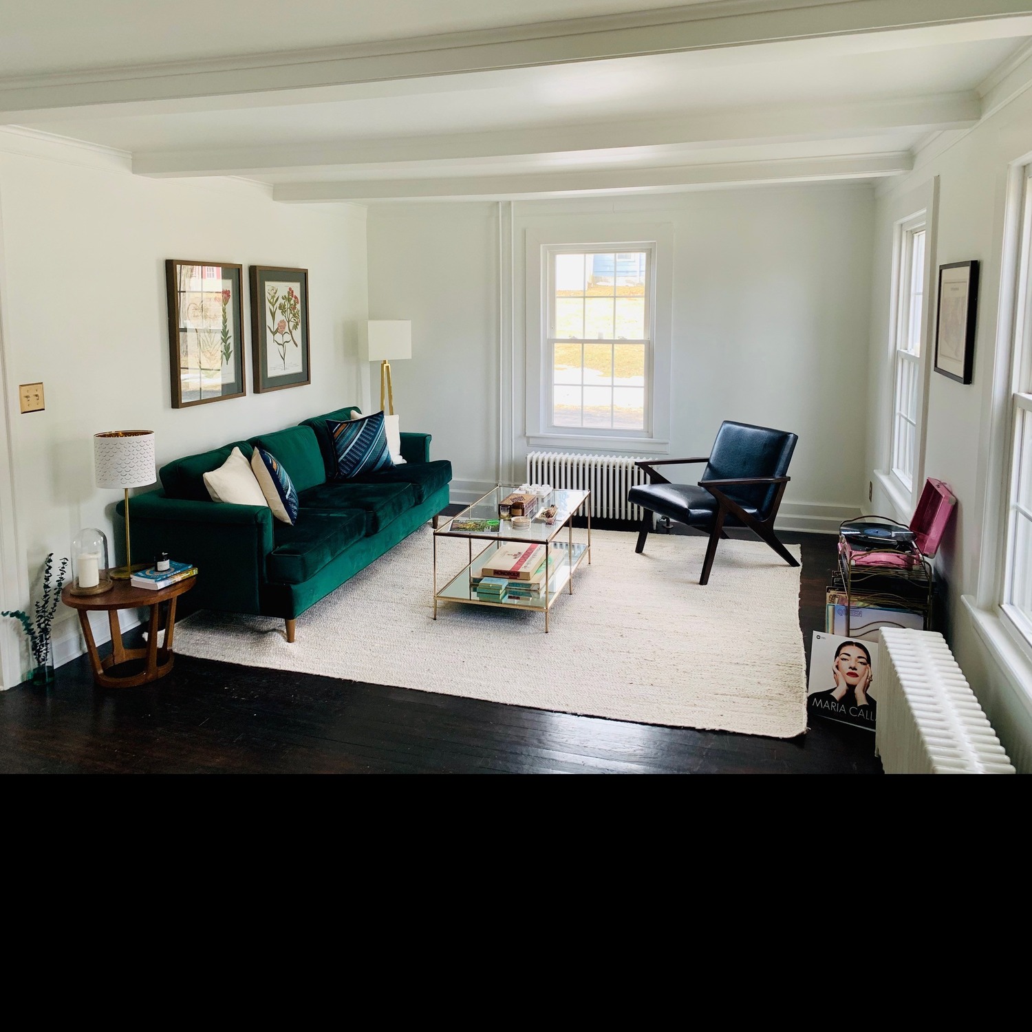 Willa Arlo Interiors Glass Top/Brass Coffee Table - image-1