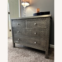 World Market Kiran Embossed Metal Dresser - AptDeco