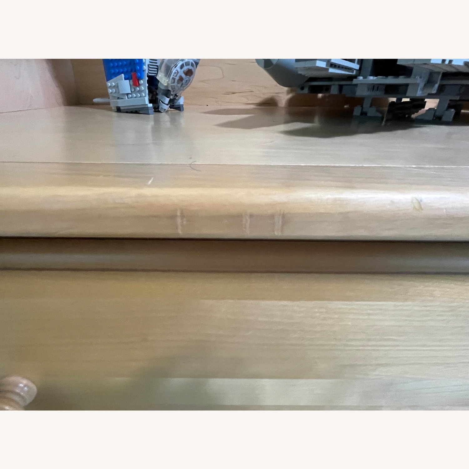 Wood Dresser with Hutch - image-5