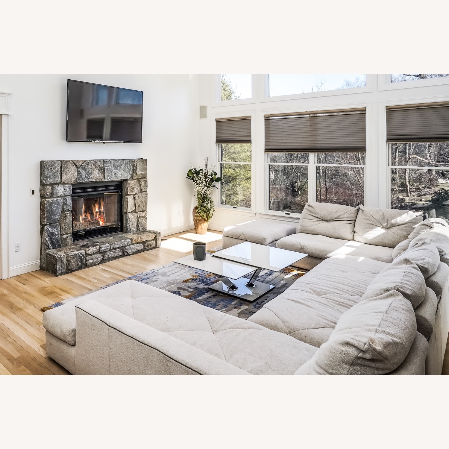 Roche Bobois Preface 3-piece Sectional with Ottoman - image-3