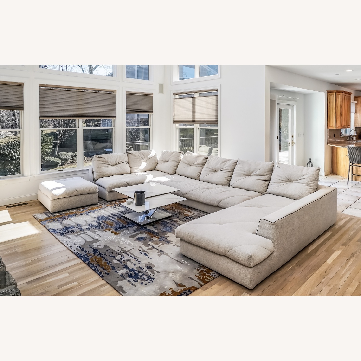 Roche Bobois Preface 3-piece Sectional with Ottoman - image-1