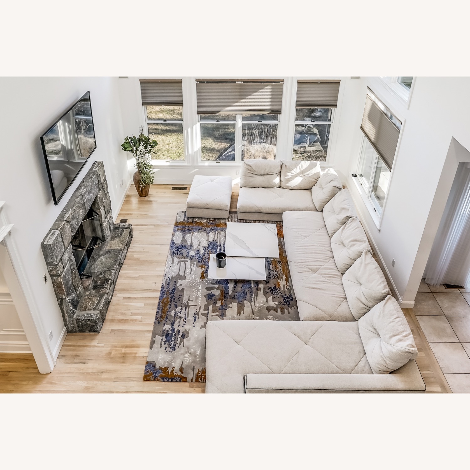 Roche Bobois Preface 3-piece Sectional with Ottoman - image-2