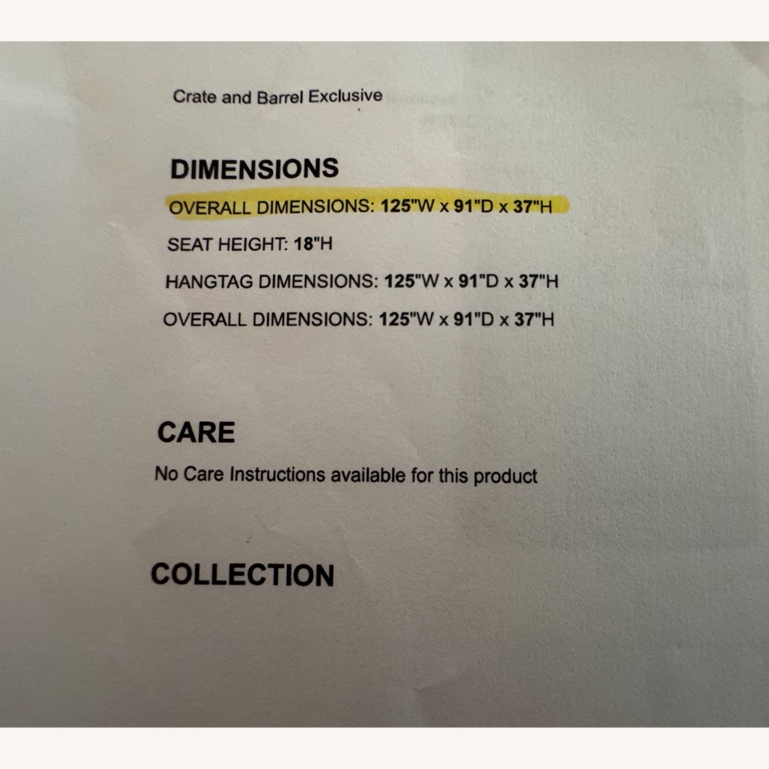 Crate & Barrel Axis Leather Sectional - image-11