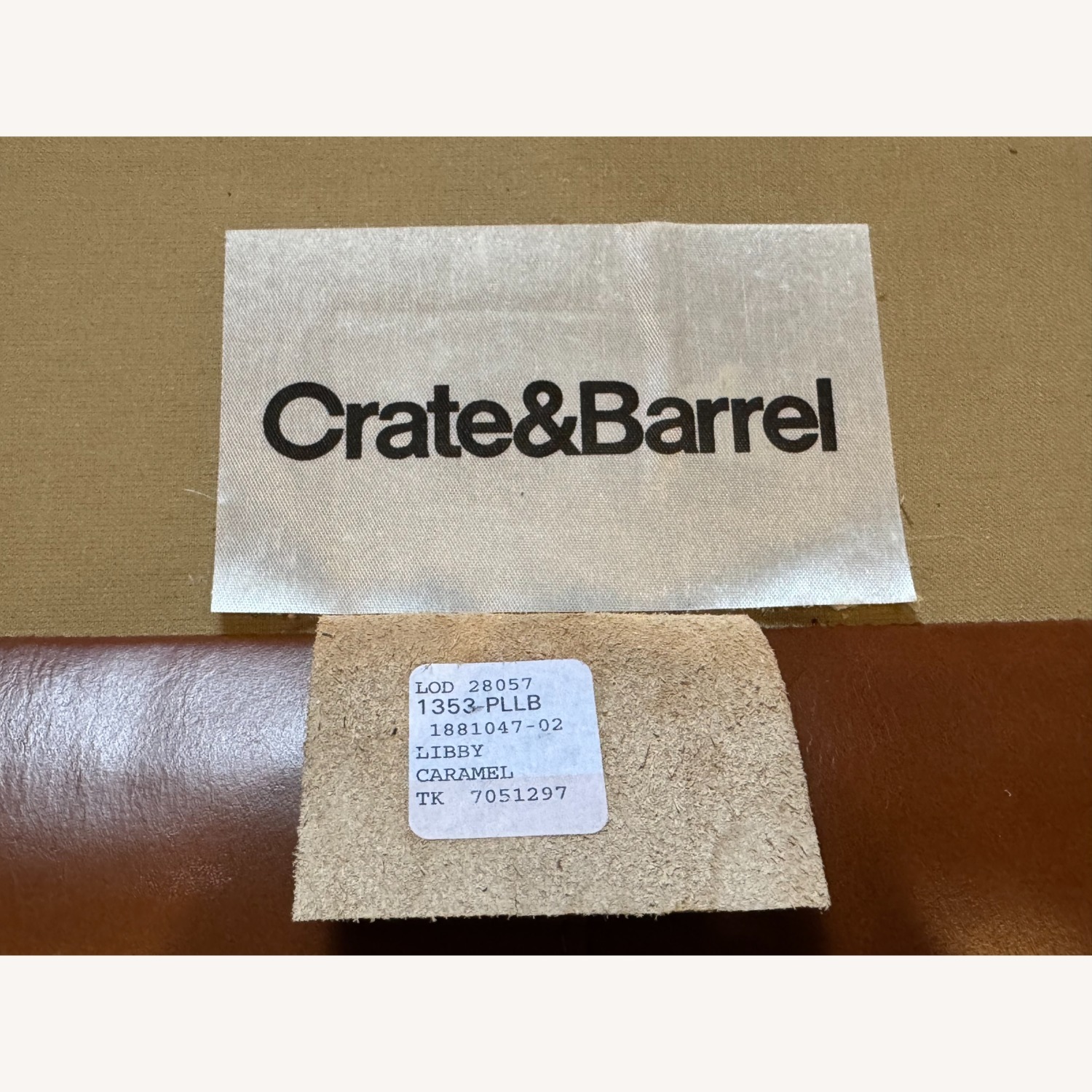 Crate & Barrel Axis Leather Sectional - image-9