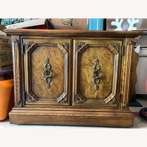Used Vintage Marble Top Bar Cart  for sale on AptDeco