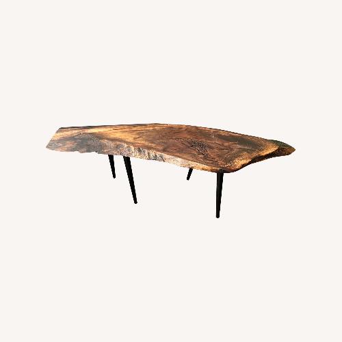 Used Live Edge Coffee Table Mid Century Style Cherry for sale on AptDeco