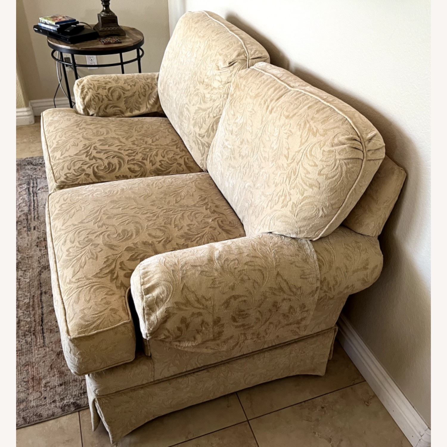 Thomasville 2-Cushion Beige Love Seat Couch  - image-2