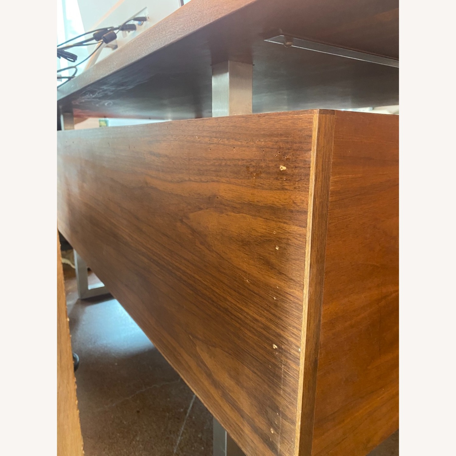 Crate & Barrel Clybourn Mid-Century Modern Walnut Executive Desk - image-9