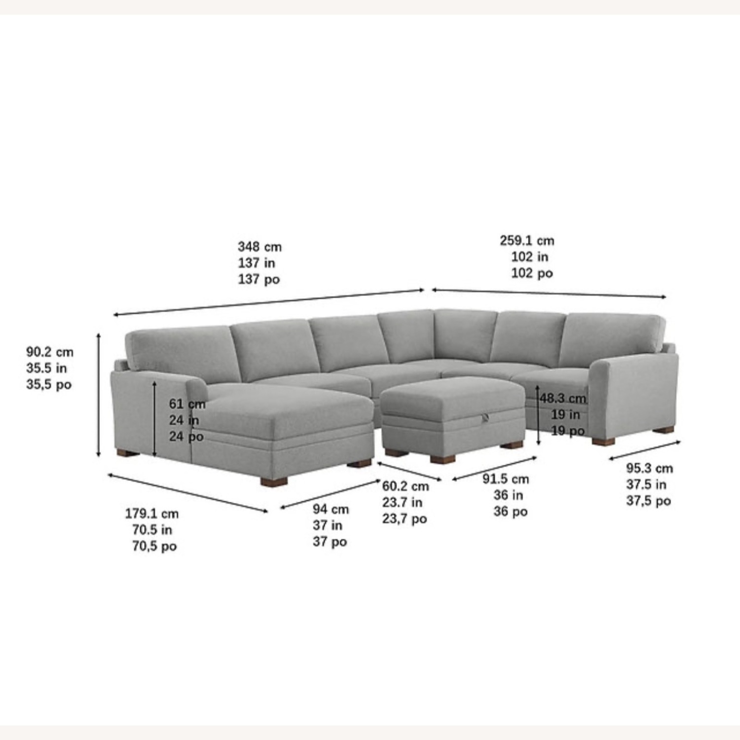 Thomasville U Shape Sectional   - image-4