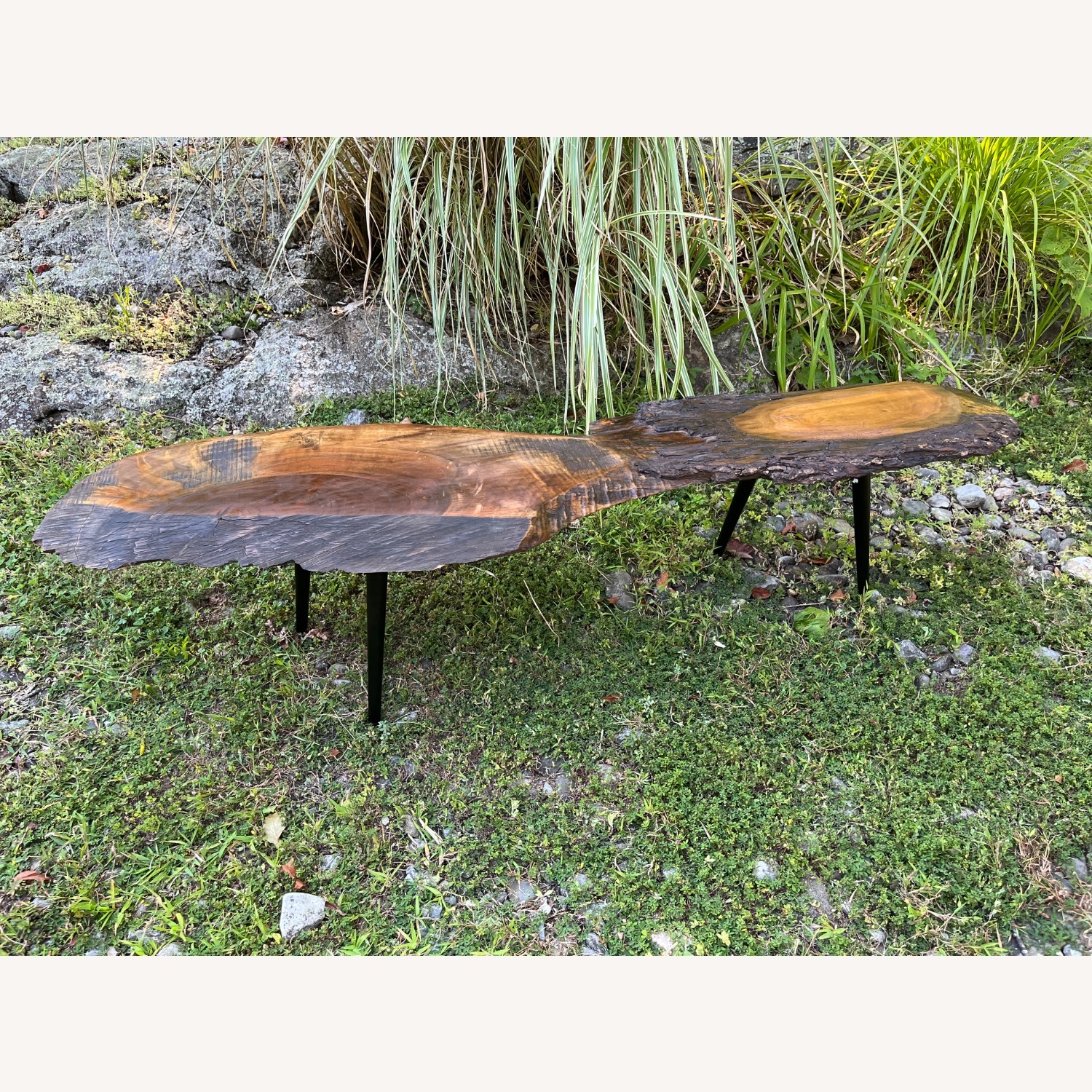 Live Edge Walnut Coffee Table Organic Style - image-8