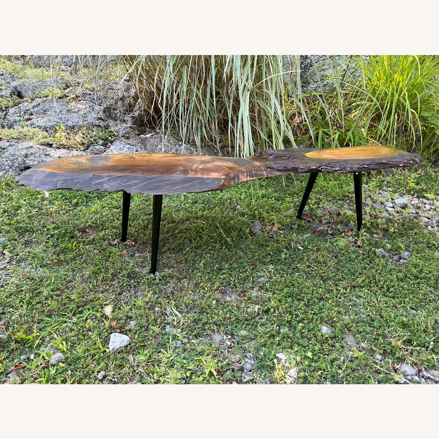 Live Edge Walnut Coffee Table Organic Style - image-9