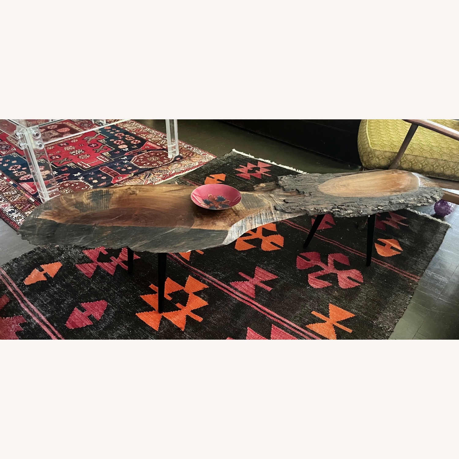 Live Edge Walnut Coffee Table Organic Style - image-2