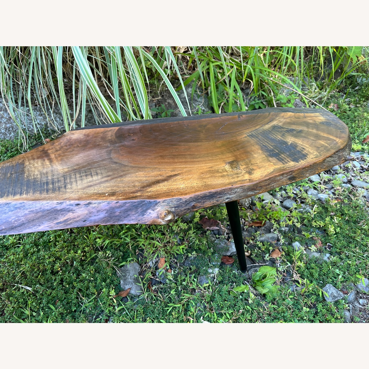 Live Edge Walnut Coffee Table Organic Style - image-10