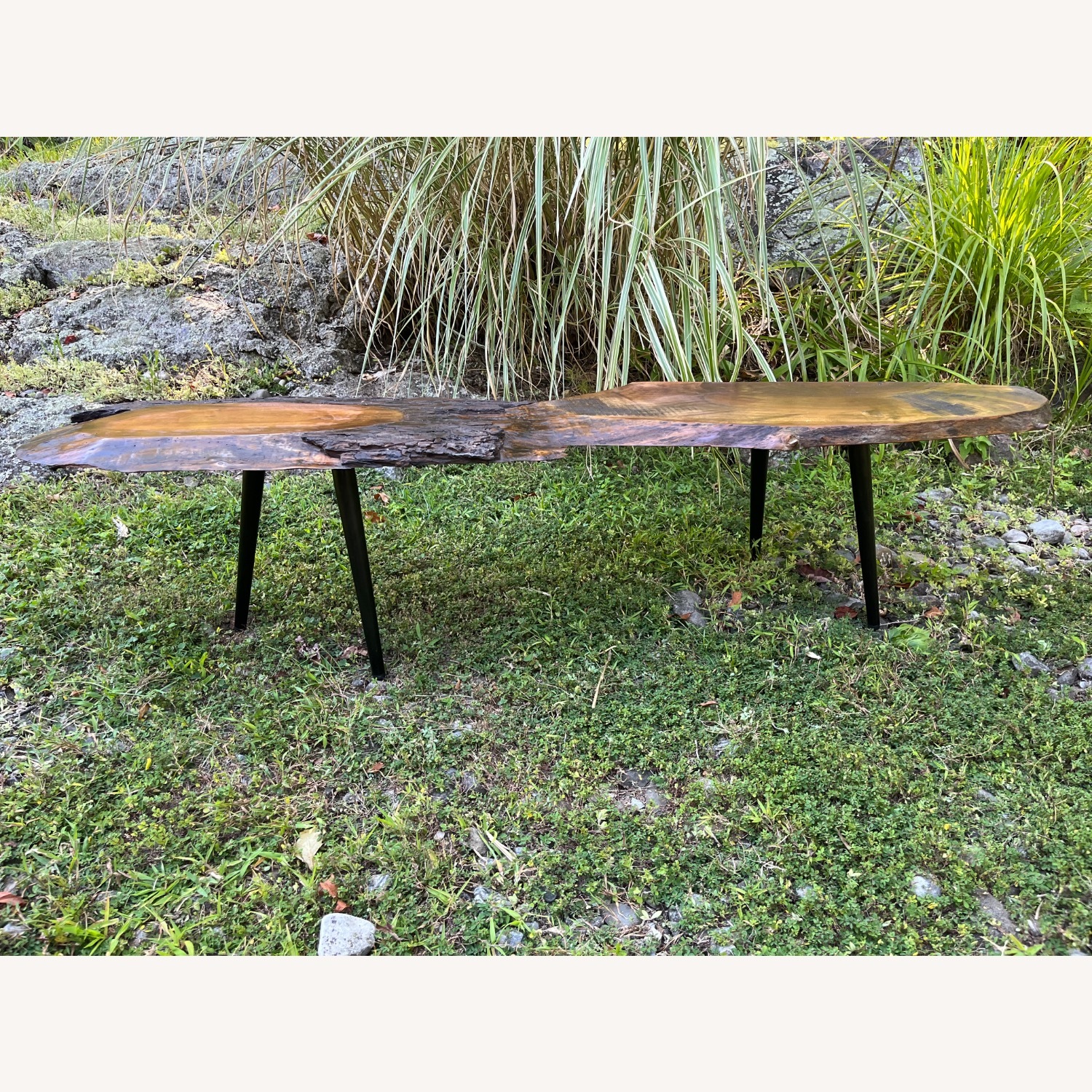 Live Edge Walnut Coffee Table Organic Style - image-13