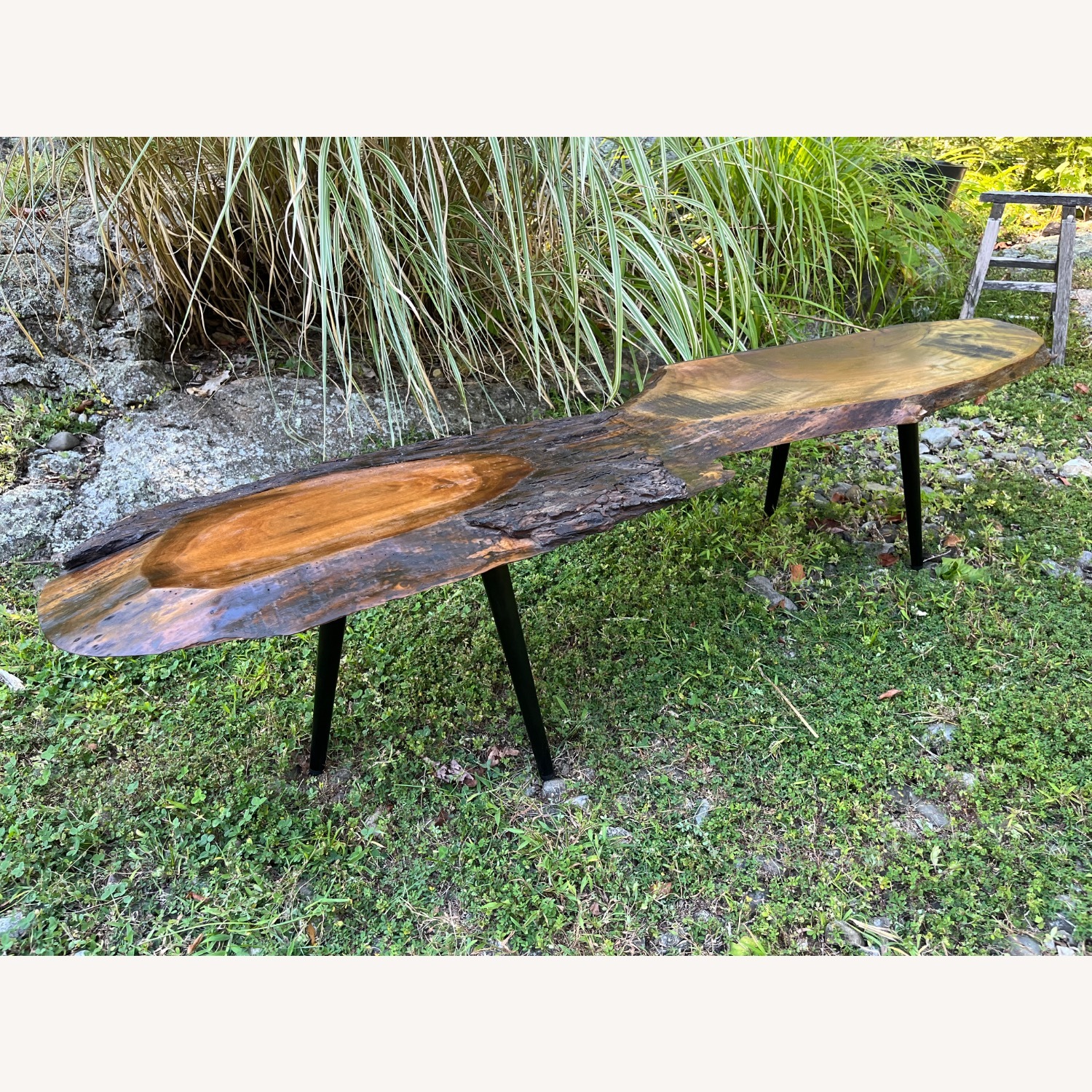 Live Edge Walnut Coffee Table Organic Style - image-11