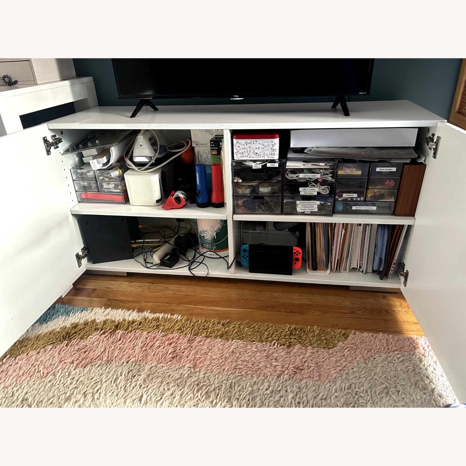 CB2 Fuel 52" White Credenza - image-6