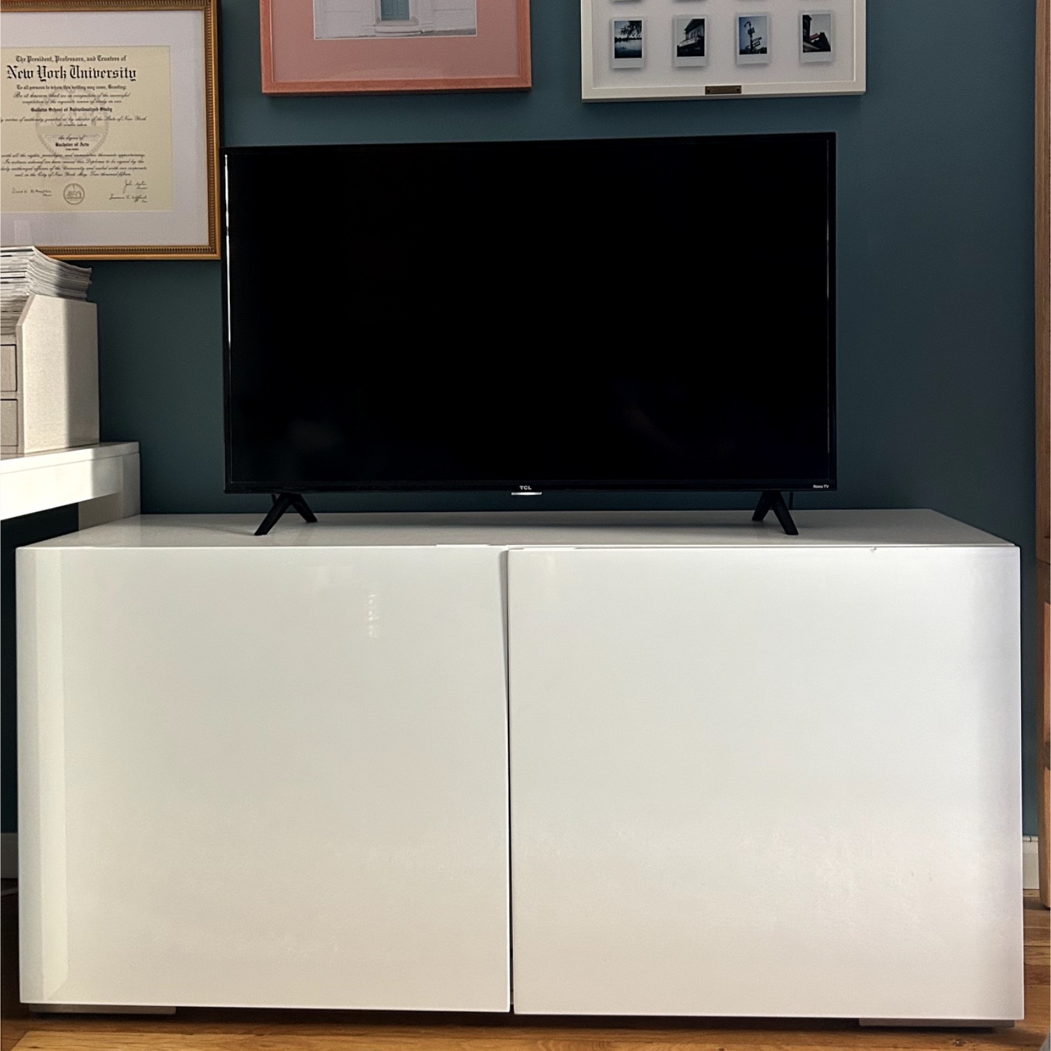 CB2 Fuel 52" White Credenza - image-1