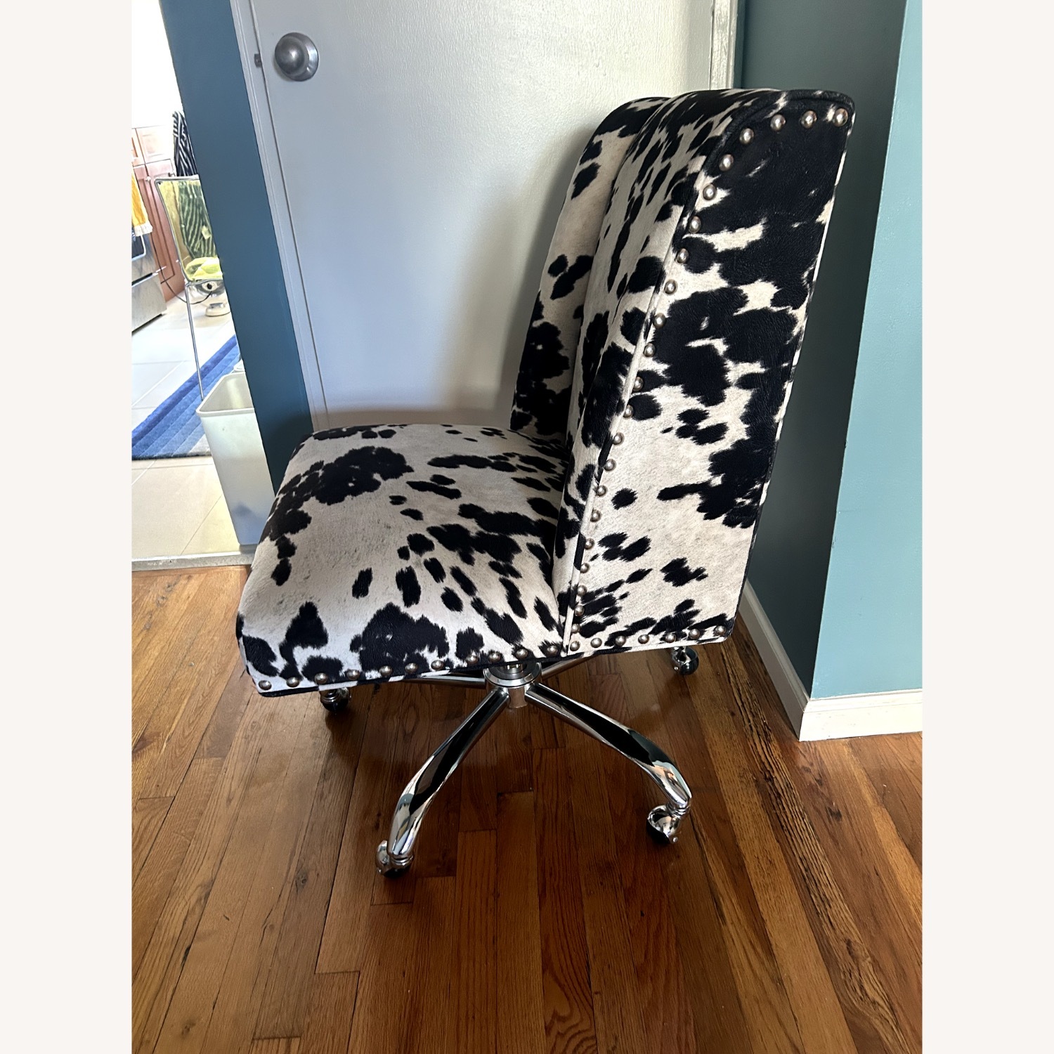 Urban Outfitters Cow Print Desk Chair - image-2