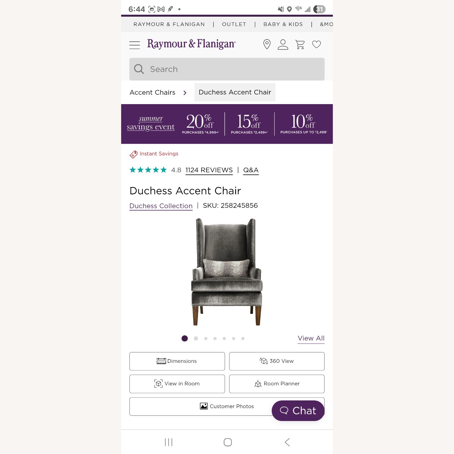 Paramus Gray Armchair - image-2