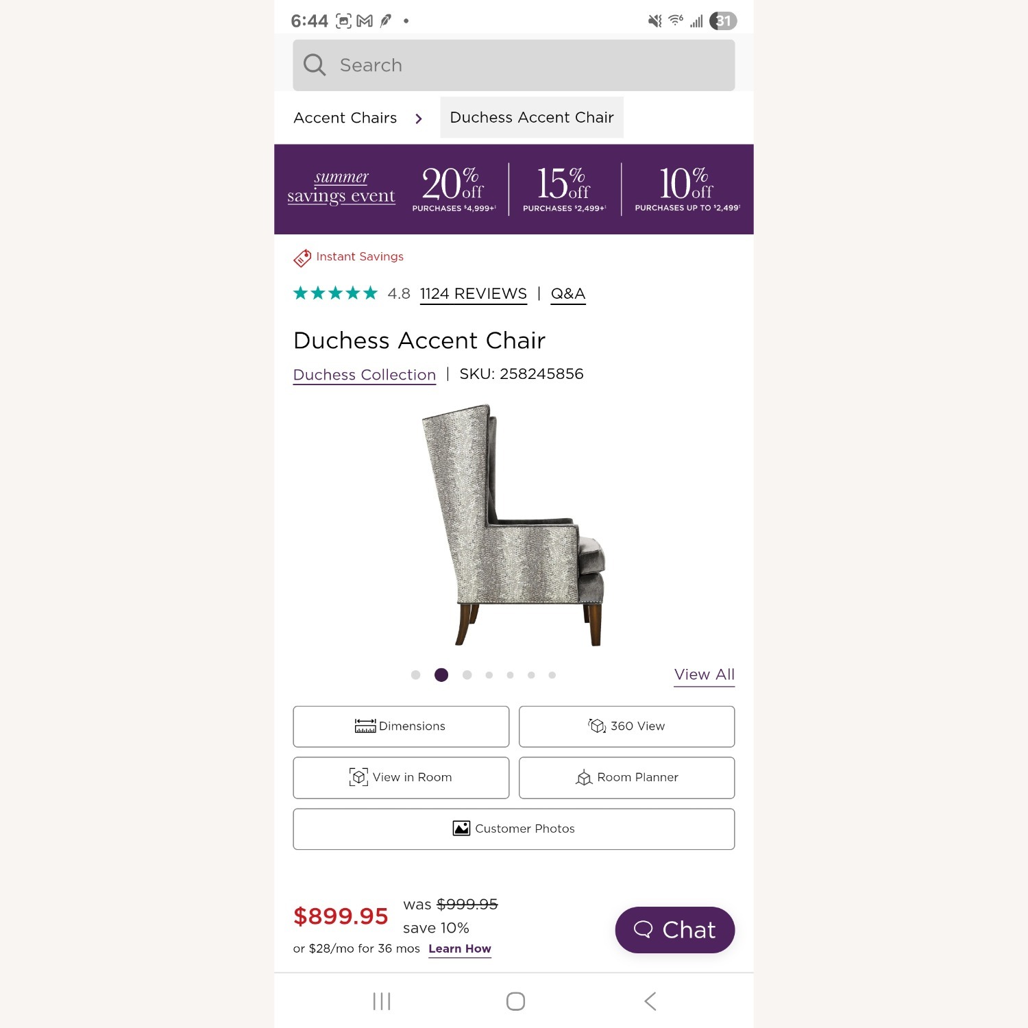 Paramus Gray Armchair - image-3