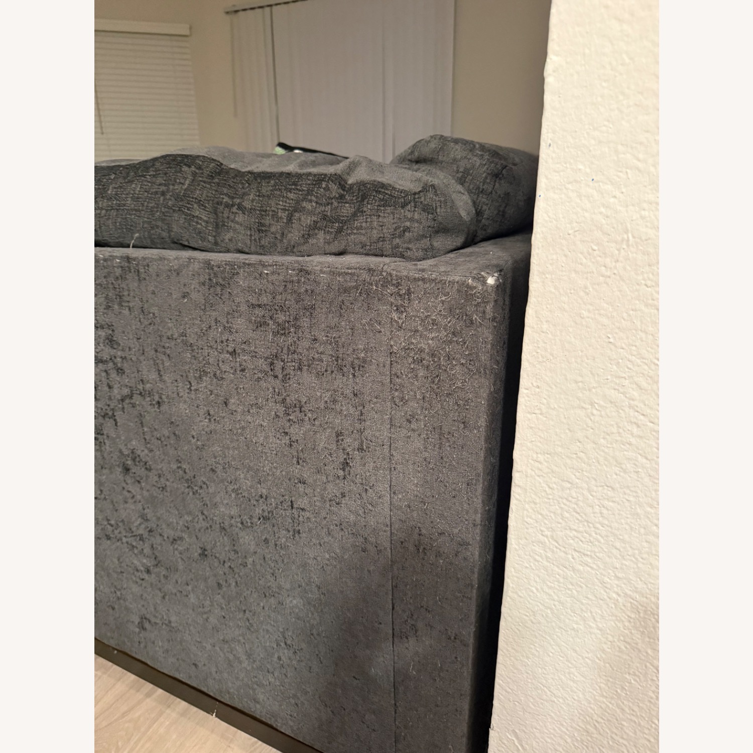 Dark Grey Sectional Couch - image-4