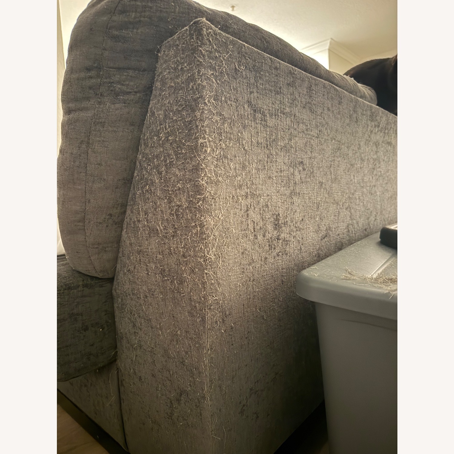 Dark Grey Sectional Couch - image-1