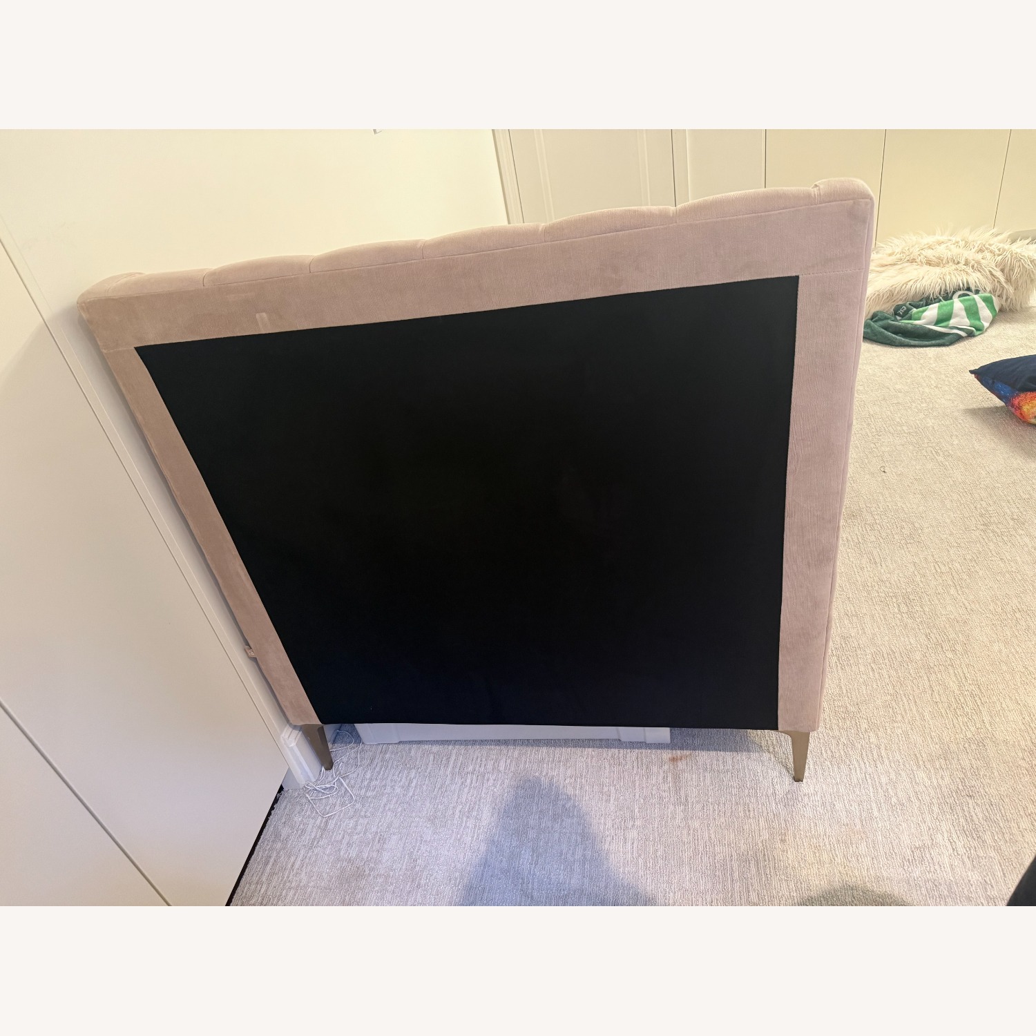 Pottery Barn Teen Avalon Twin Bed Velvet Blush - image-5