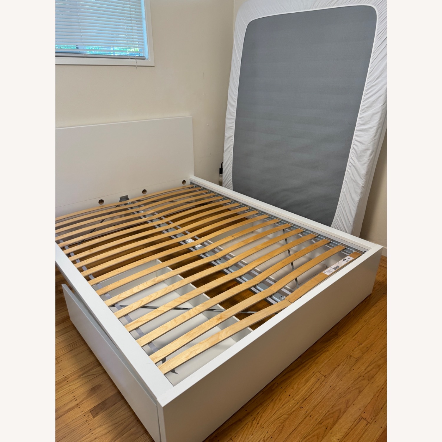 IKEA Malm White Queen Size Bed - image-2