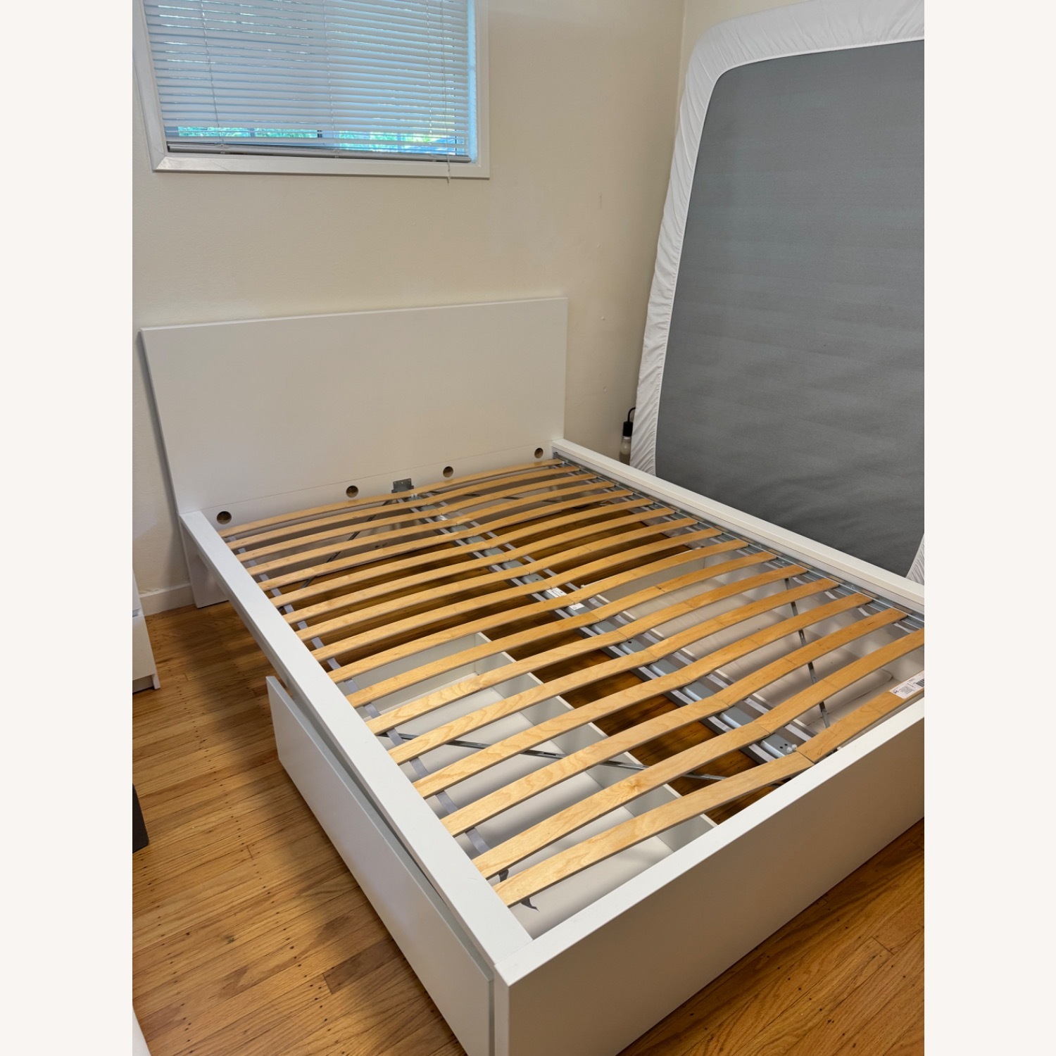 IKEA Malm White Queen Size Bed - image-1