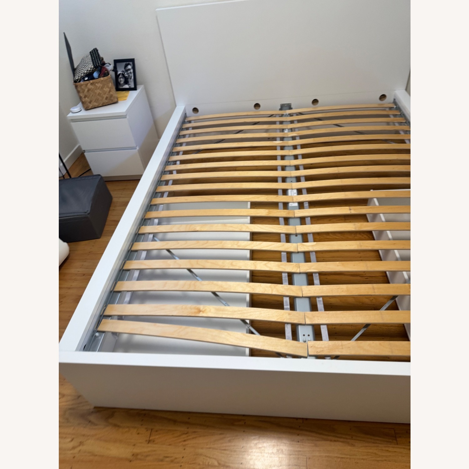 IKEA Malm White Queen Size Bed - image-5
