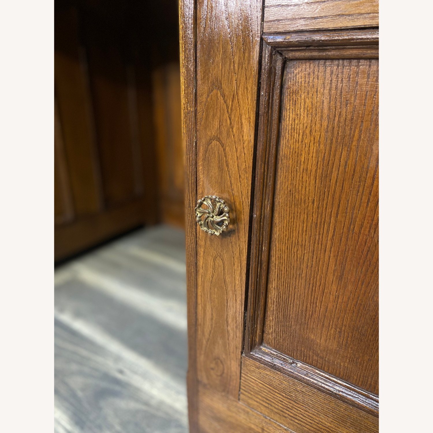 Antique Solid Wood Writing Desk - image-9