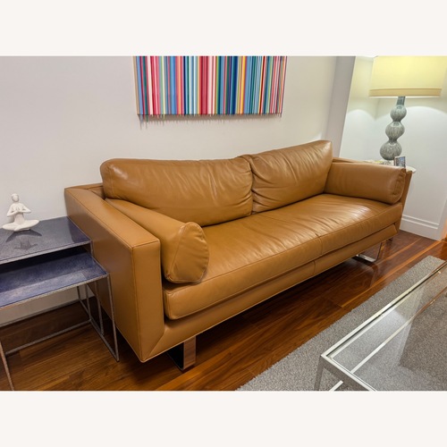 Used Luxury Brody Leather Sofa for sale on AptDeco