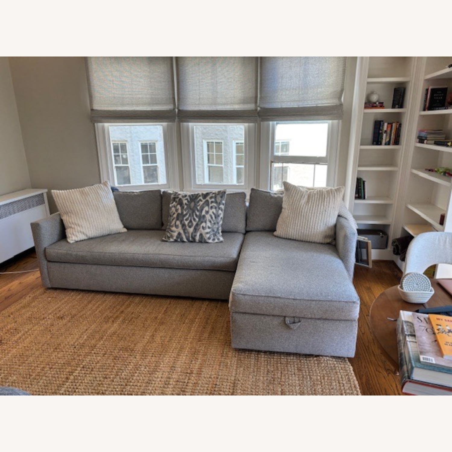 West Elm Harris 2-Piece Sleeper Sectional w Bumper Chaise - image-2