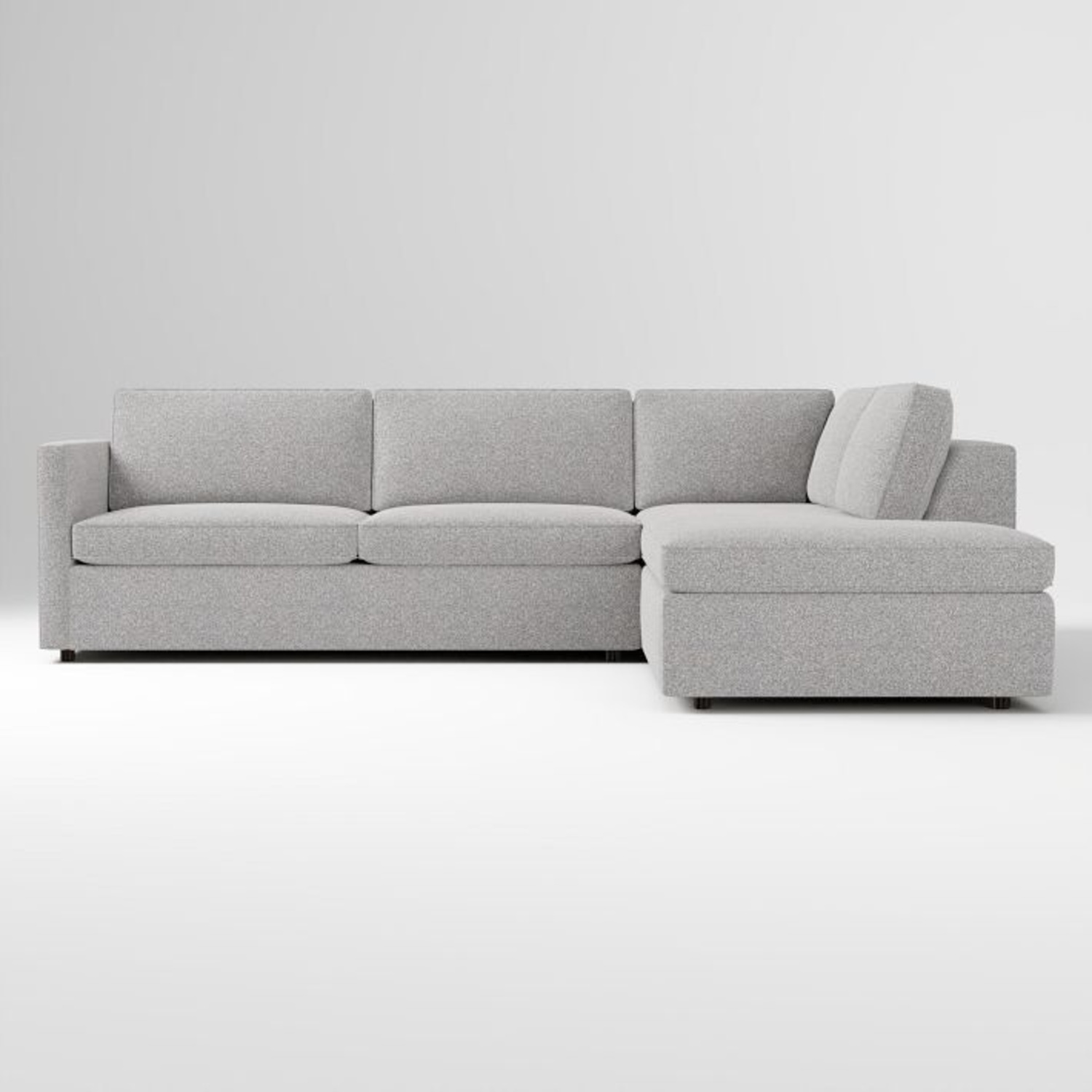 West Elm Harris 2-Piece Sleeper Sectional w Bumper Chaise - image-4