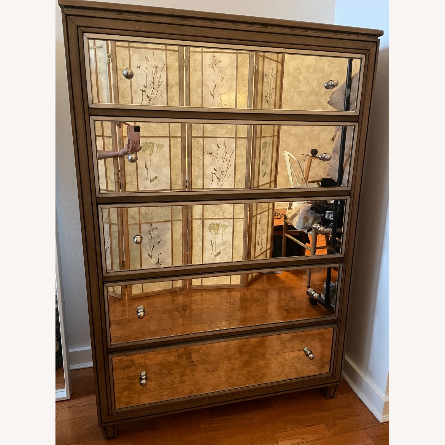 5-Drawer Mirrored Dresser - image-1