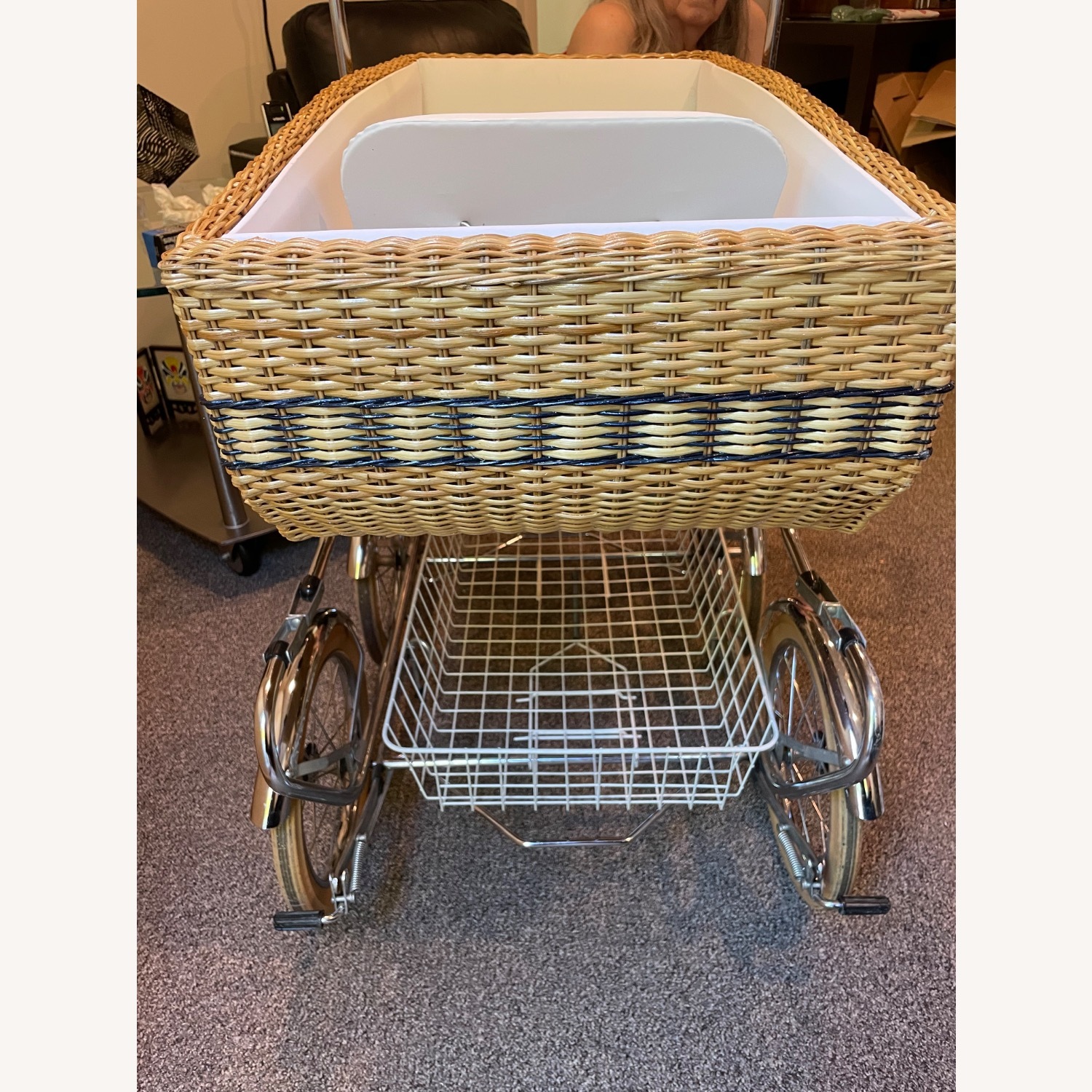 Vintage Perego Pram W Bassinet & Upright Seat - image-2