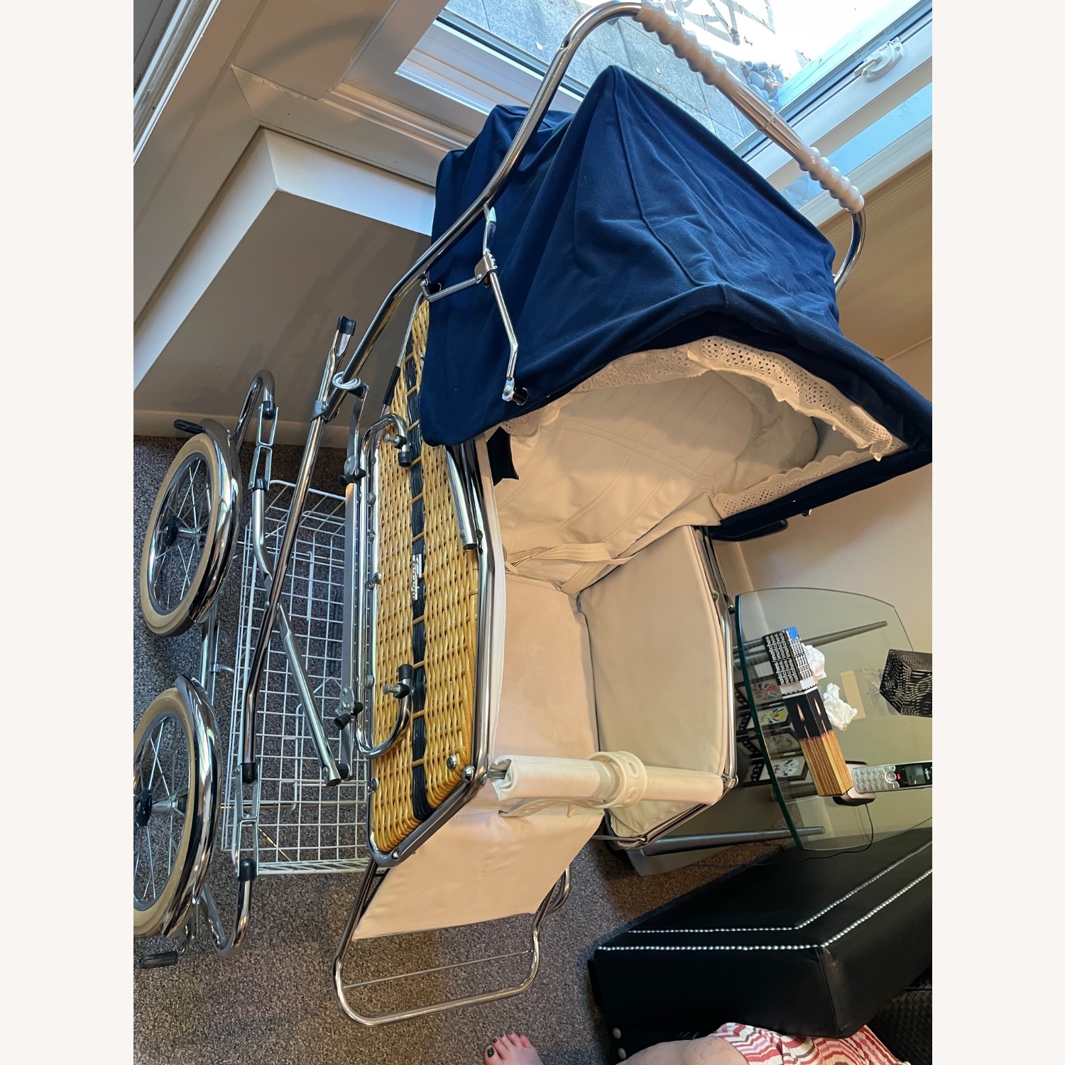 Vintage Perego Pram W Bassinet & Upright Seat - image-10