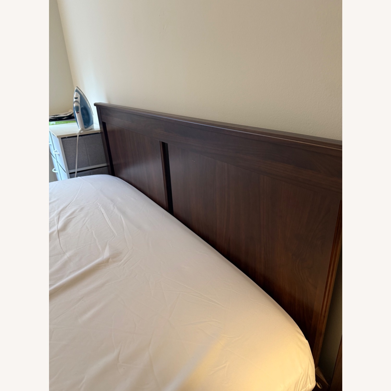 IKEA Songesand Wooden Queen Bed Frame w Storage - image-8