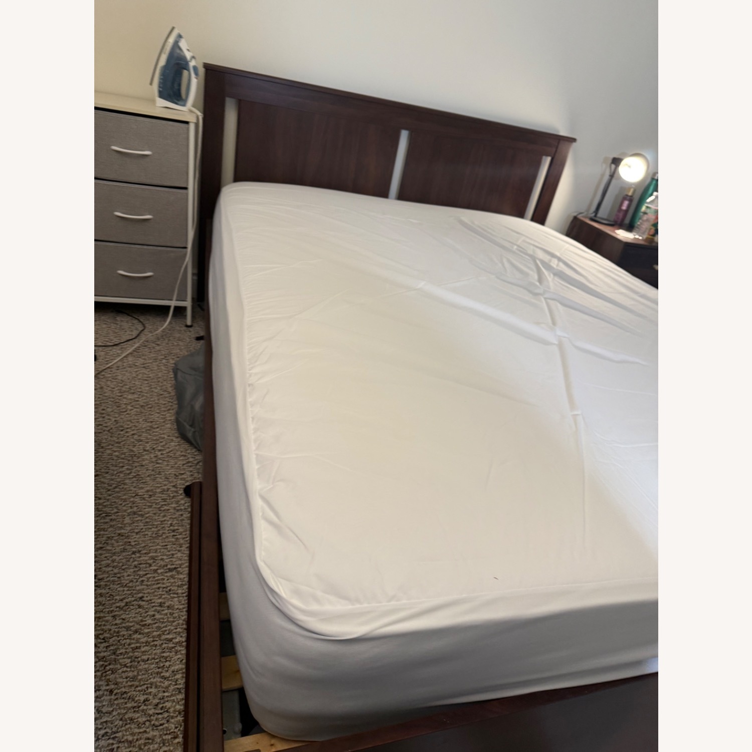 IKEA Songesand Wooden Queen Bed Frame w Storage - image-4