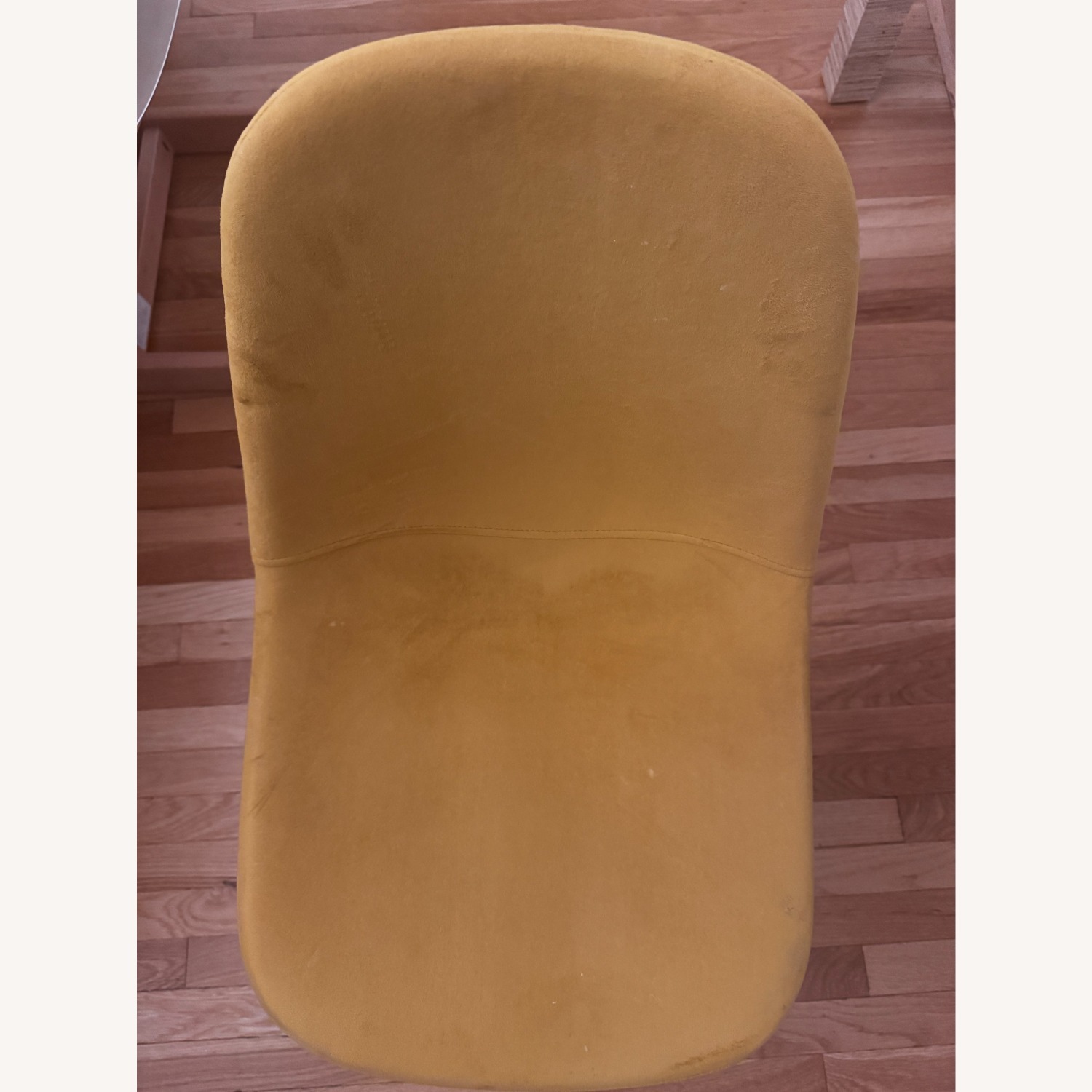 Wayfair George Oliver 4 Yellow Velvet Chairs - image-3