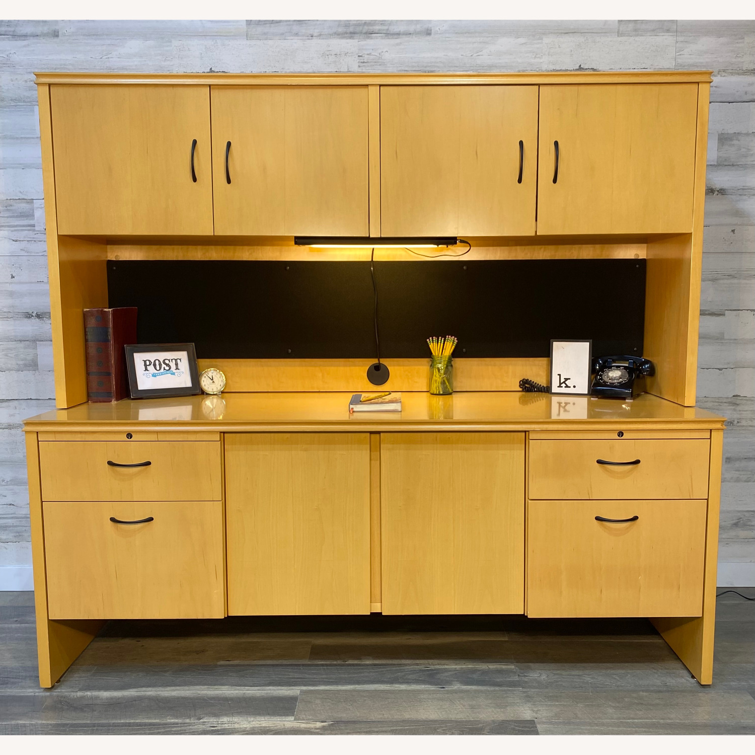 Modern “High Point” Office Desk System - image-0