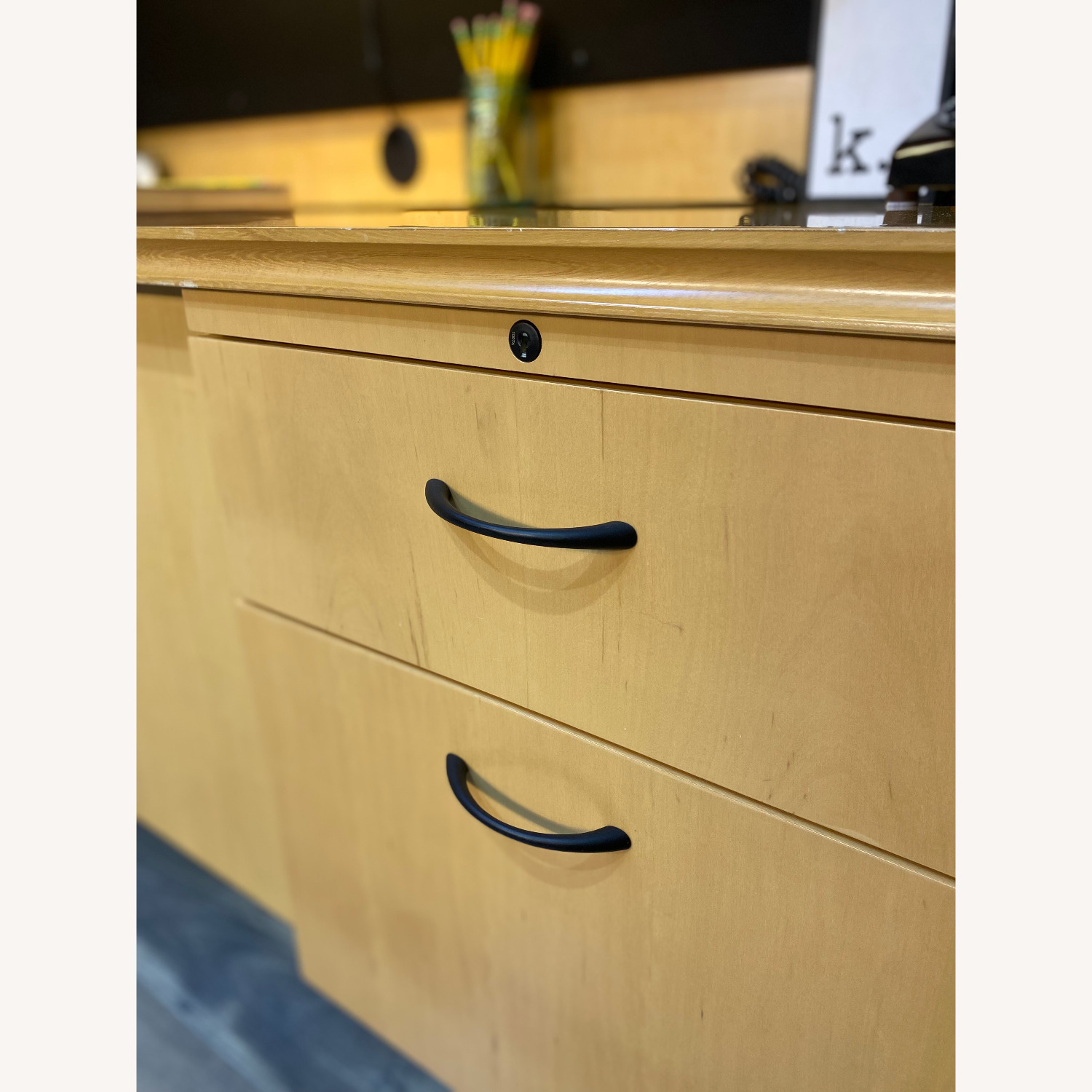 Modern “High Point” Office Desk System - image-9