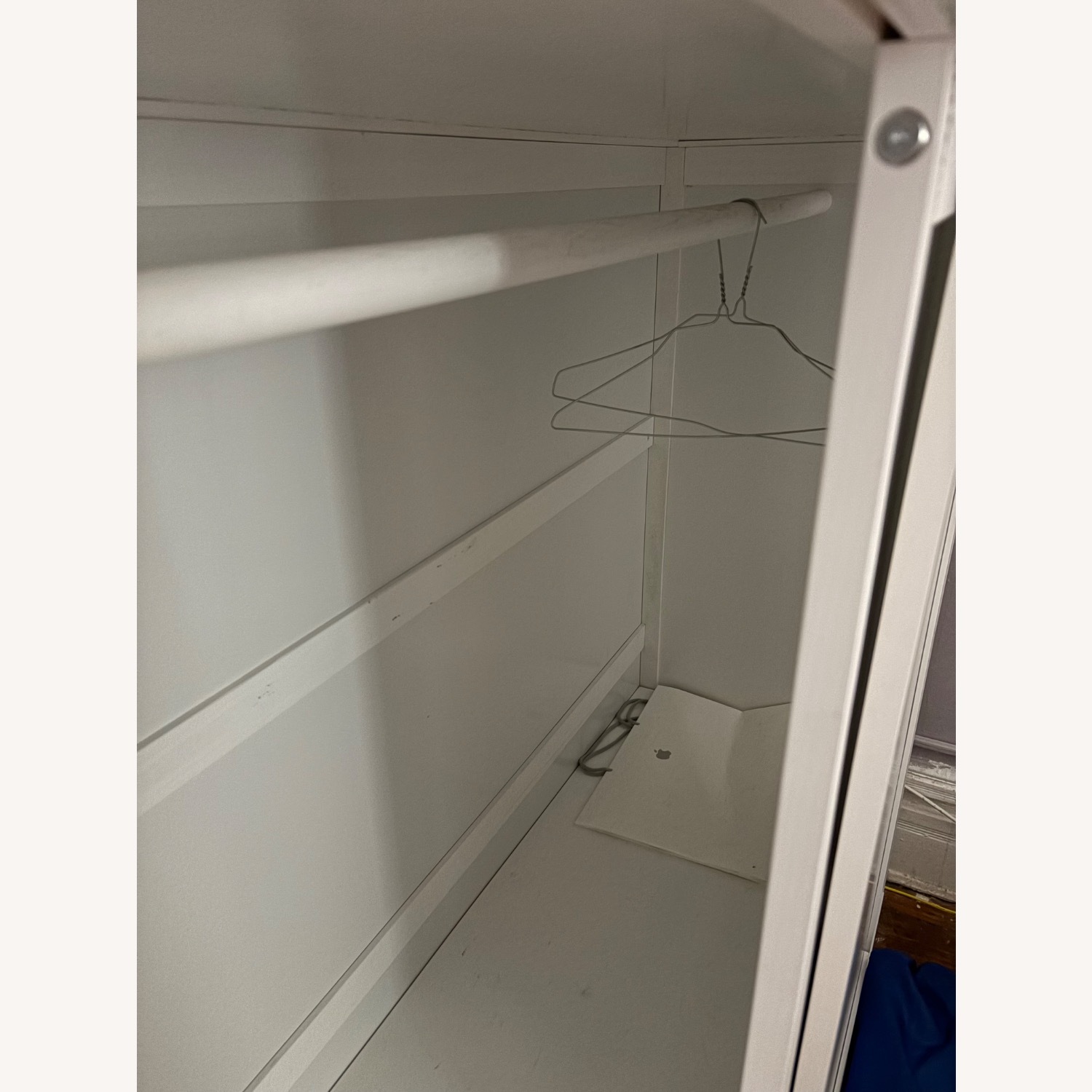 Wood Loft Bed with Wardrobes, Desk and 2 Drawers - image-2