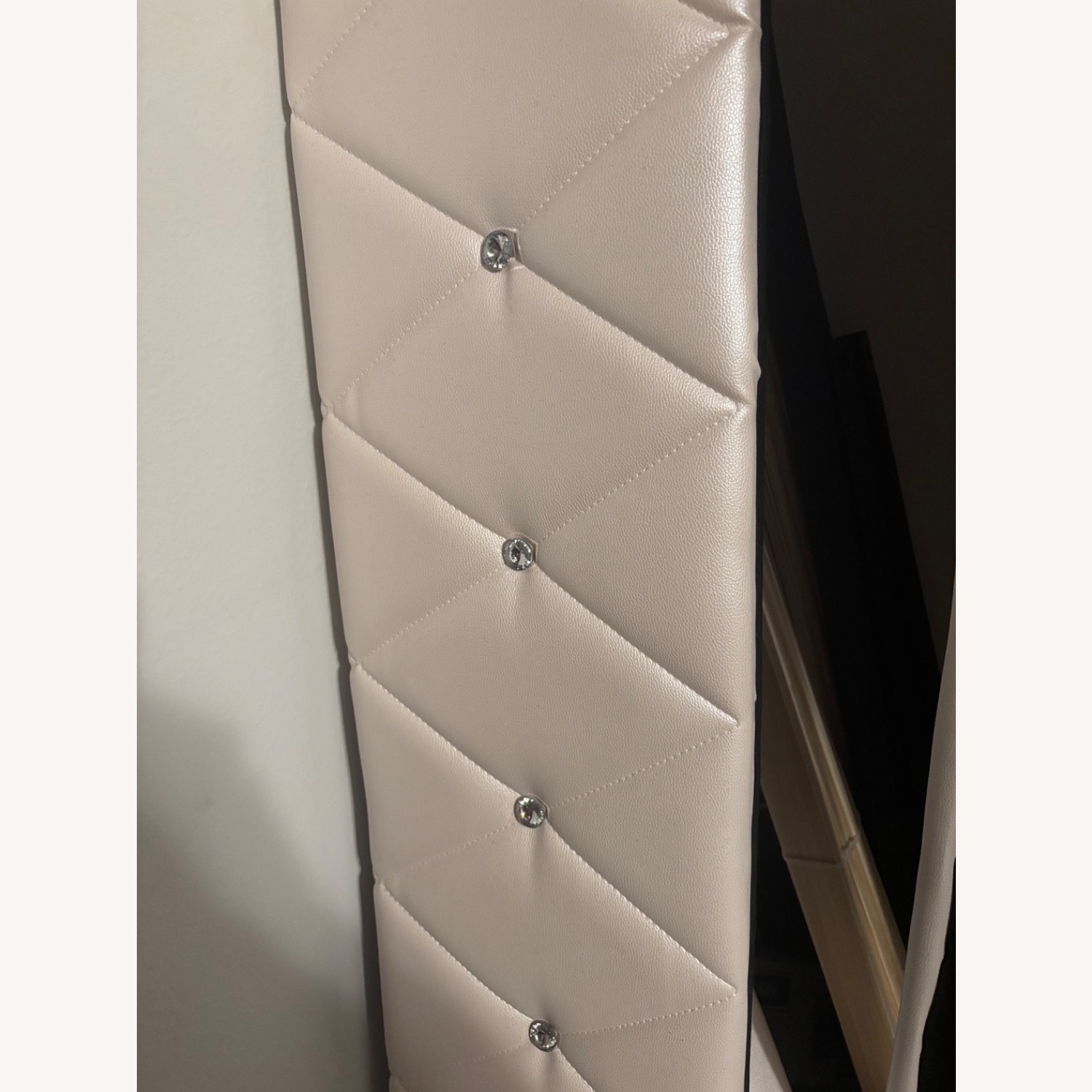 White Queen Size Bed Frame - image-1