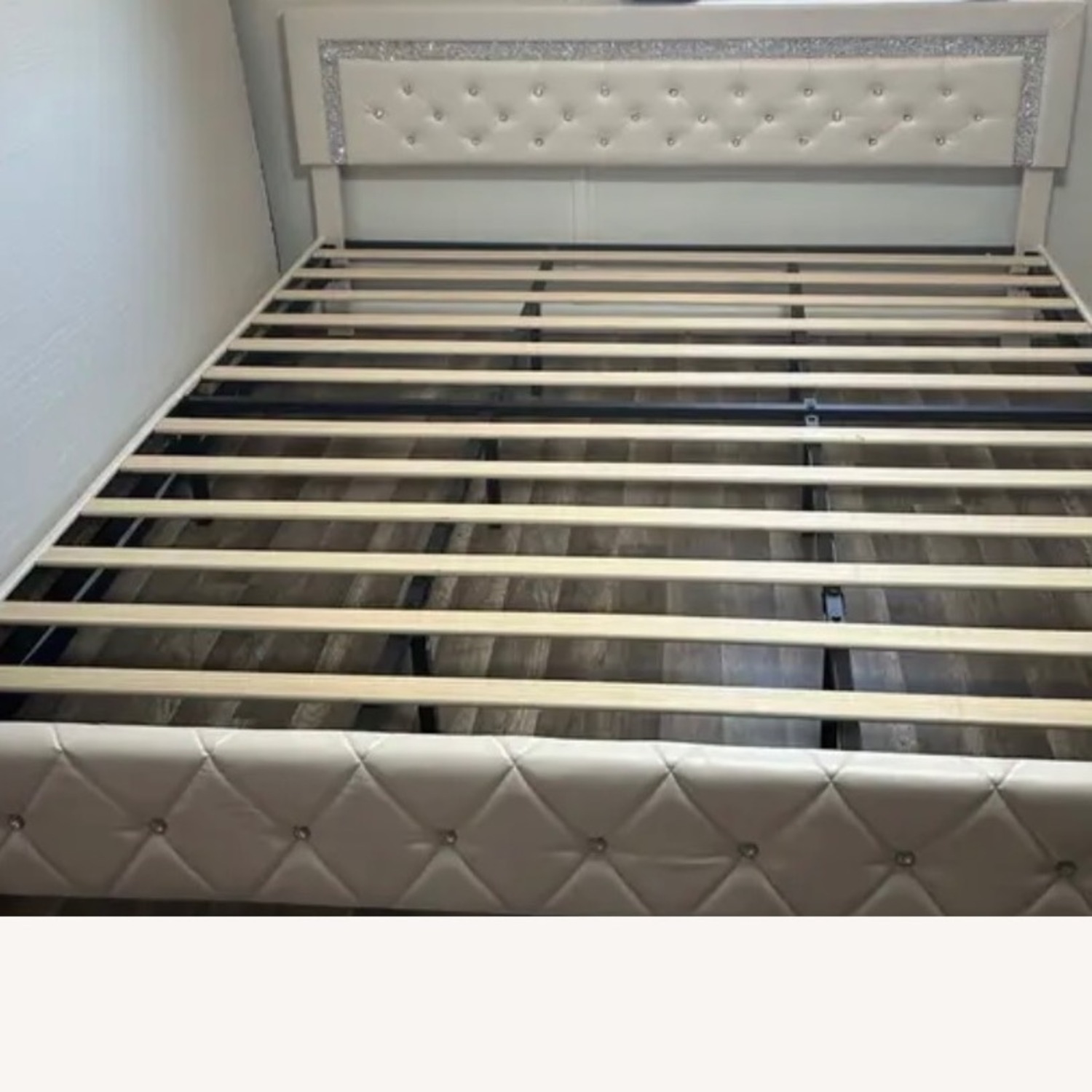 White Queen Size Bed Frame - image-3