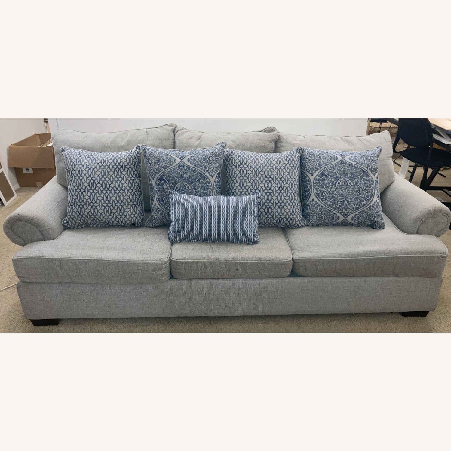 Old Brick Designer Gray Sofa - image-1