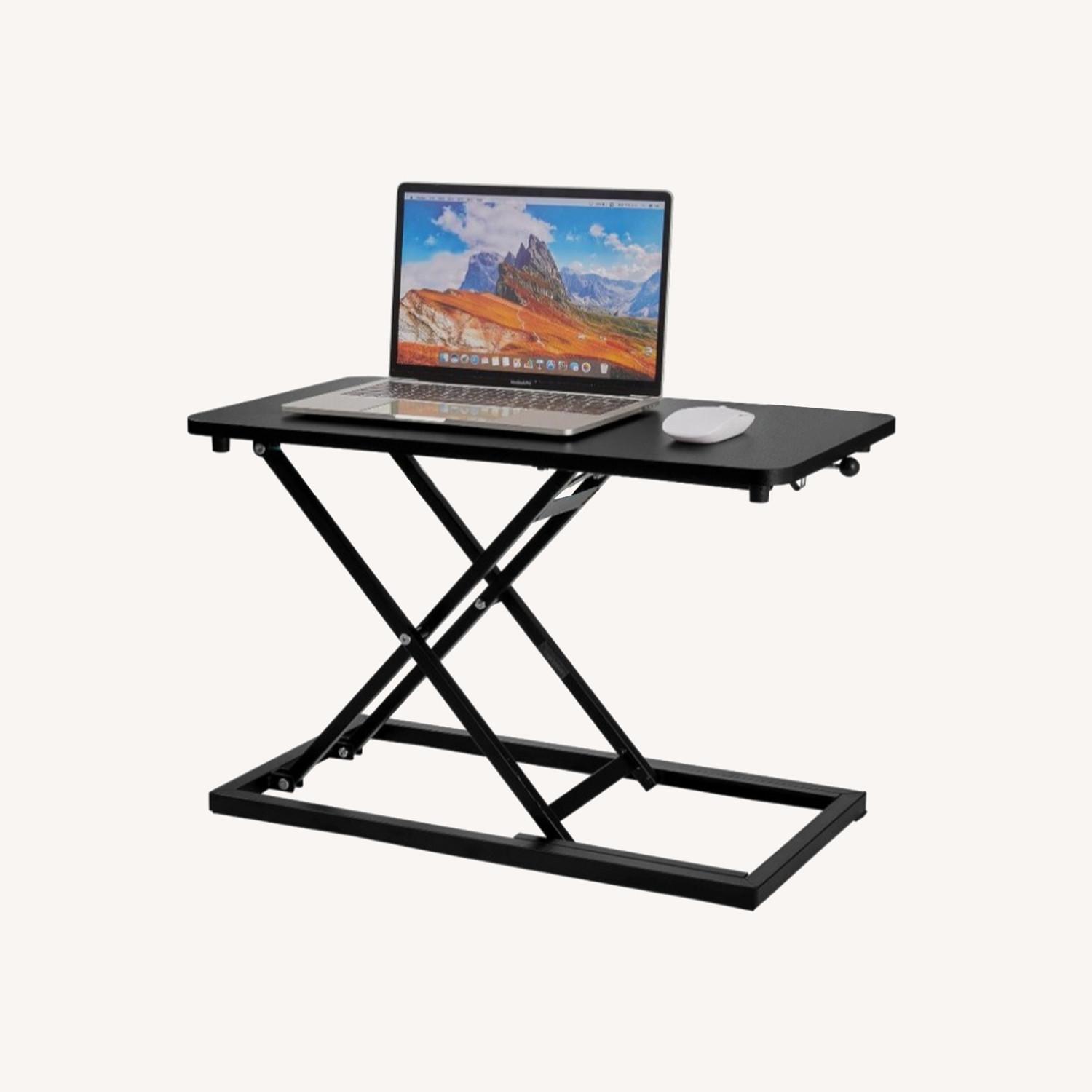 Amazon Stand up Desk Riser on The Table Matte Black - image-0