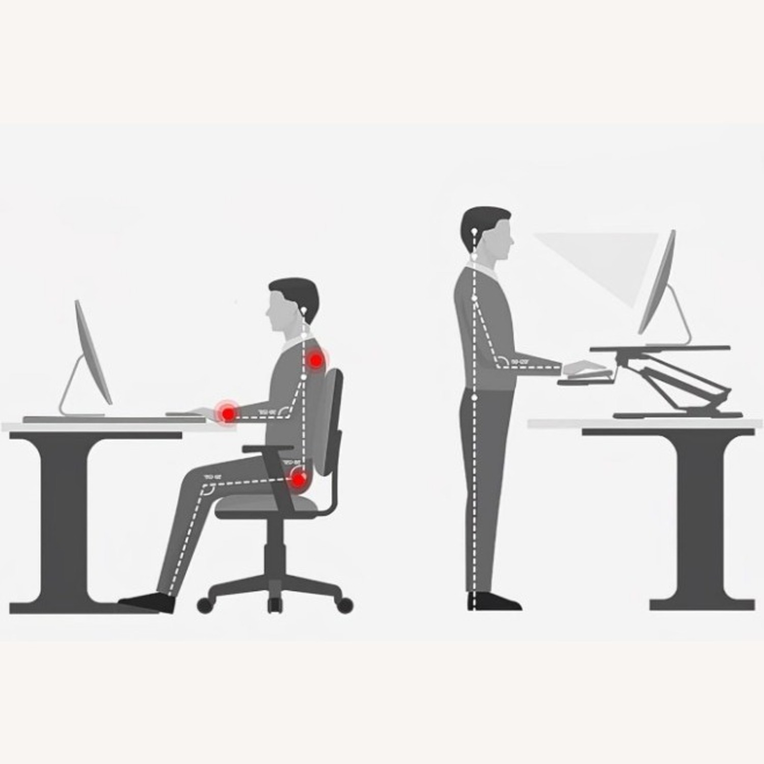 Amazon Stand up Desk Riser on The Table Matte Black - image-3