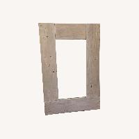 Shabby Chic White Wash Wooden Mirror 